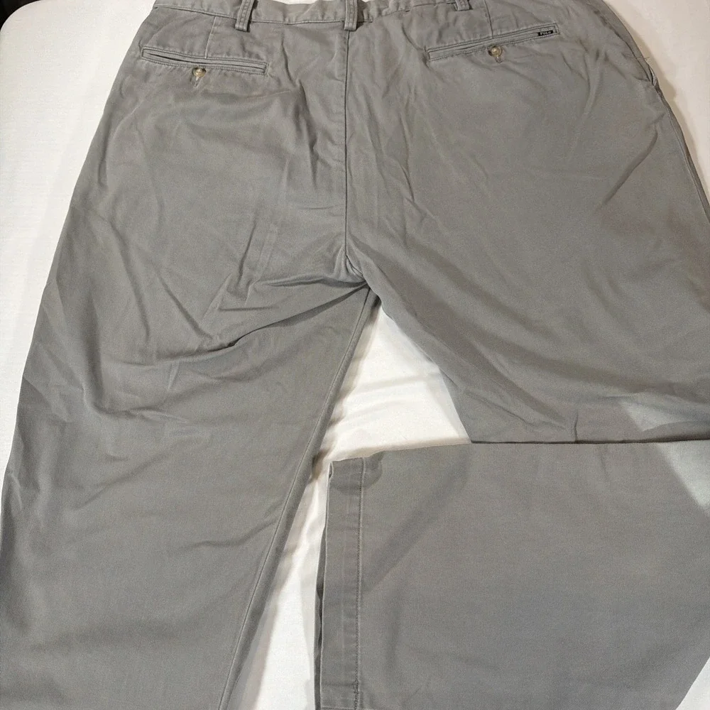 Polo Ralph Lauren Pants Mens‎ 38x30 Gray Classic Fit Chino Cotton Casual